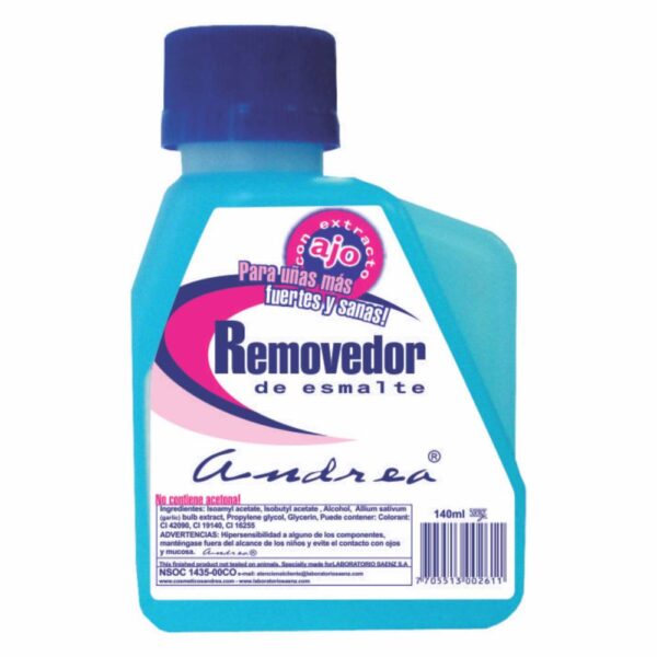 Removedor De Esmalte Andrea 140 Ml