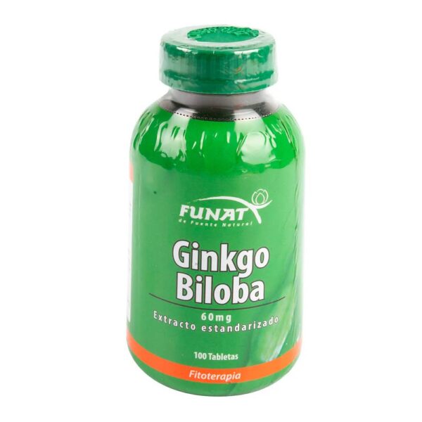 Ginkgo Biloba Funat 60 mg 100 Tabletas