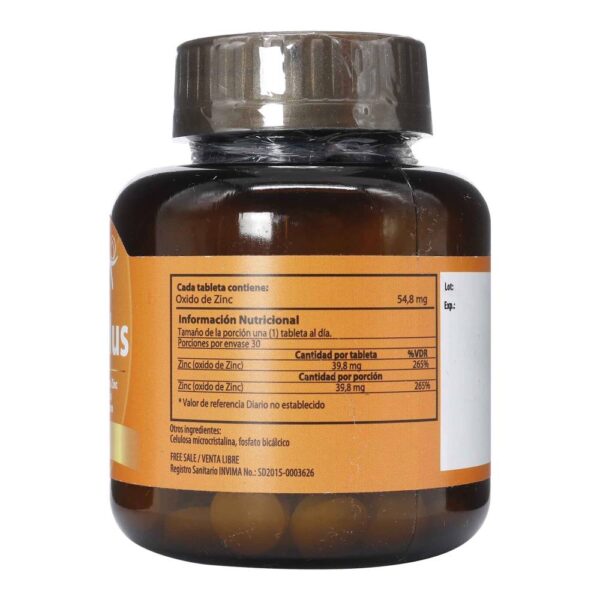 Funat Zinc Plus 30 Tabletas - Imagen 3