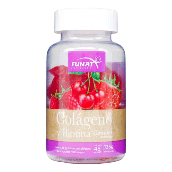 Gomitas Colageno y Biotina 45 Gomas 135 g Funat - Imagen 2