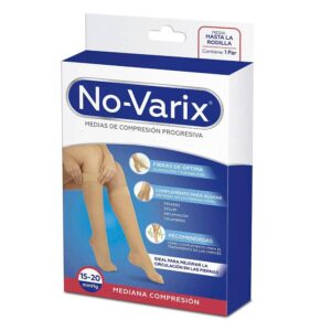 Calcetin Novarix Mujer 15-20 Mmhg Transparente Beige Talla M