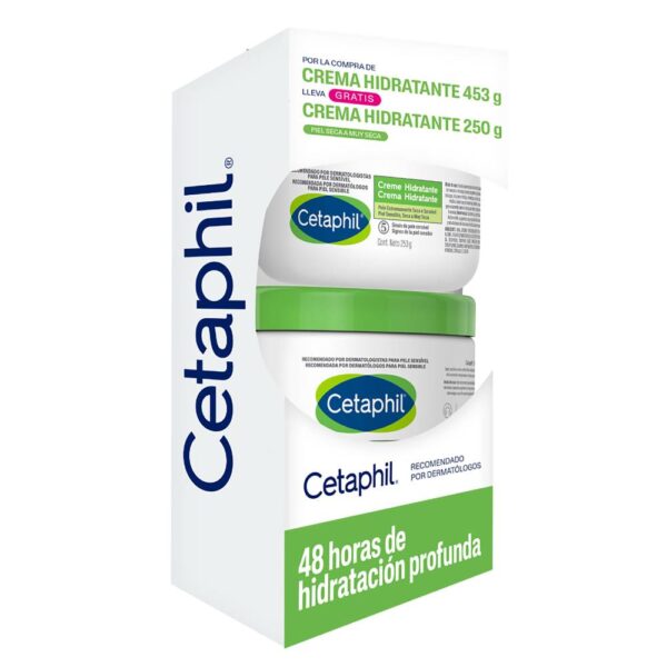 Cetaphil Crema Hidratante 453 g +  250 g Piel Muy Seca - Imagen 2