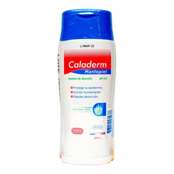 Acetato de Aluminio Caladerm Mantopiel 200 g + 12 Sobres