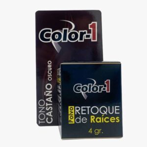 Polvo Color-1 Retoque de Raiz Castaño Oscuro 4 g