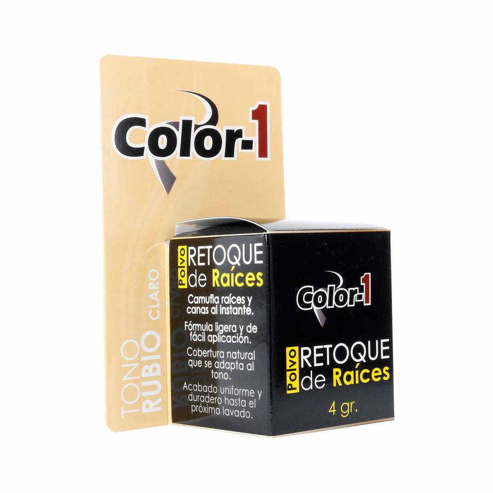 Polvo Color-1 Retoque de Raiz Rubio Claro 4 g - Imagen 2