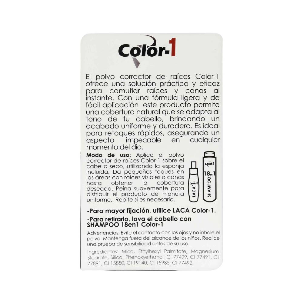 Polvo Color-1 Retoque de Raiz Rubio Claro 4 g - Imagen 3