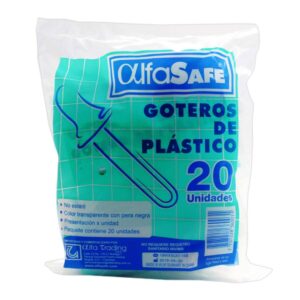 Goteros De Plastico AlfaSafe Bolsa De 20 Unidades