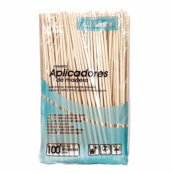 Aplicadores de Madera AlfaSafe 100 Unidades