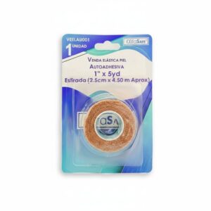 Venda Elastica Autoadhesiva Piel AlfaSafe 1 X 5 Yardas