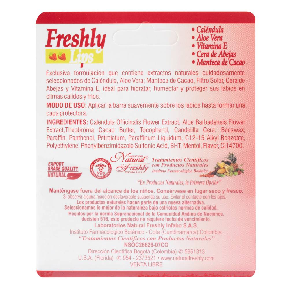 Protector Labial Freshly Lips Fresa 5 g - Imagen 3