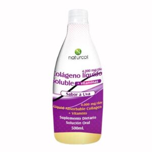 Colágeno Líquido Con Vitaminas Naturcol Sabor Uva 500 Ml