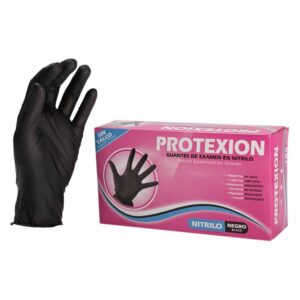 Guantes Nitrile Protexion Negro S - M - L 100 Unidades