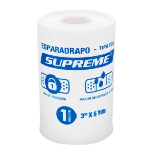 Esparadrapo Tela Blanco Supreme 3 " x 5 Yardas