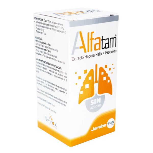 Jarabe Alfatam 120 Ml Extracto De Hedera Con Propóleo - Imagen 3