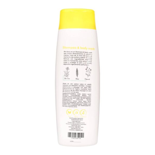 Shampoo Baby Bio Story Manzanilla 400 ml - Imagen 2