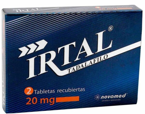 Tadalafilo Irtal 20 Mg 2 Tabletas