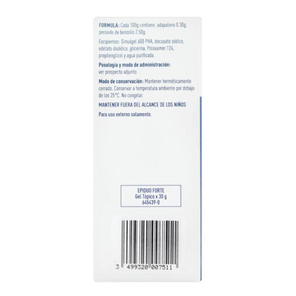Epiduo Forte 30 Gr Gel Topico - Imagen 2