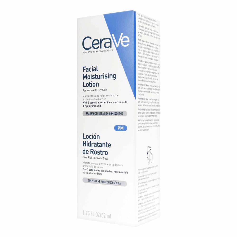 Loción Hidratante De Rostro Cerave Pm 52 ml - Imagen 2