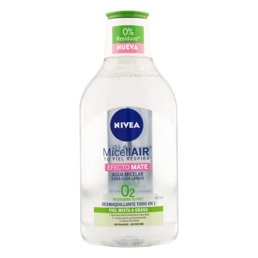 Agua Micelar Nivea Efecto Mate 400 ml