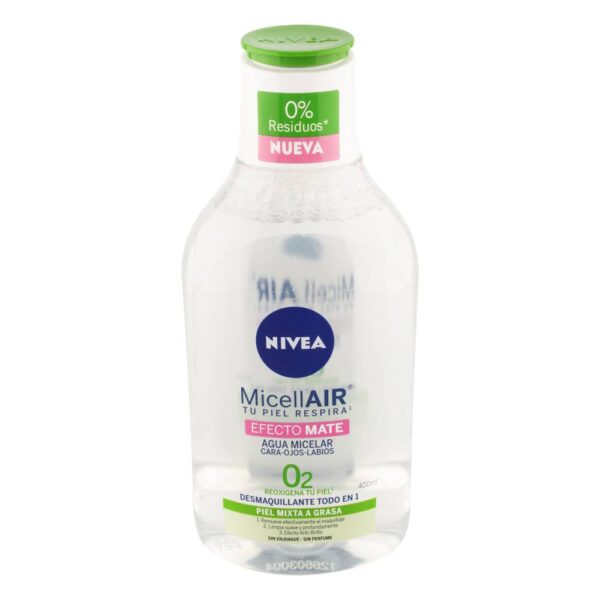 Agua Micelar Nivea Efecto Mate 400 ml - Imagen 2