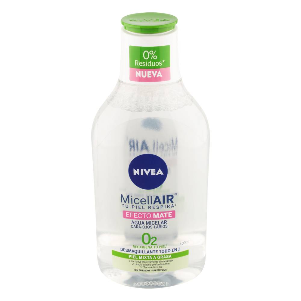 Agua Micelar Nivea Efecto Mate 400 ml - Imagen 2