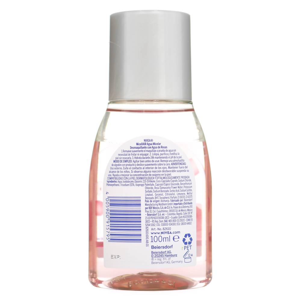 Agua Micelar Nivea MicellAir Rosas 100 ml - Imagen 2