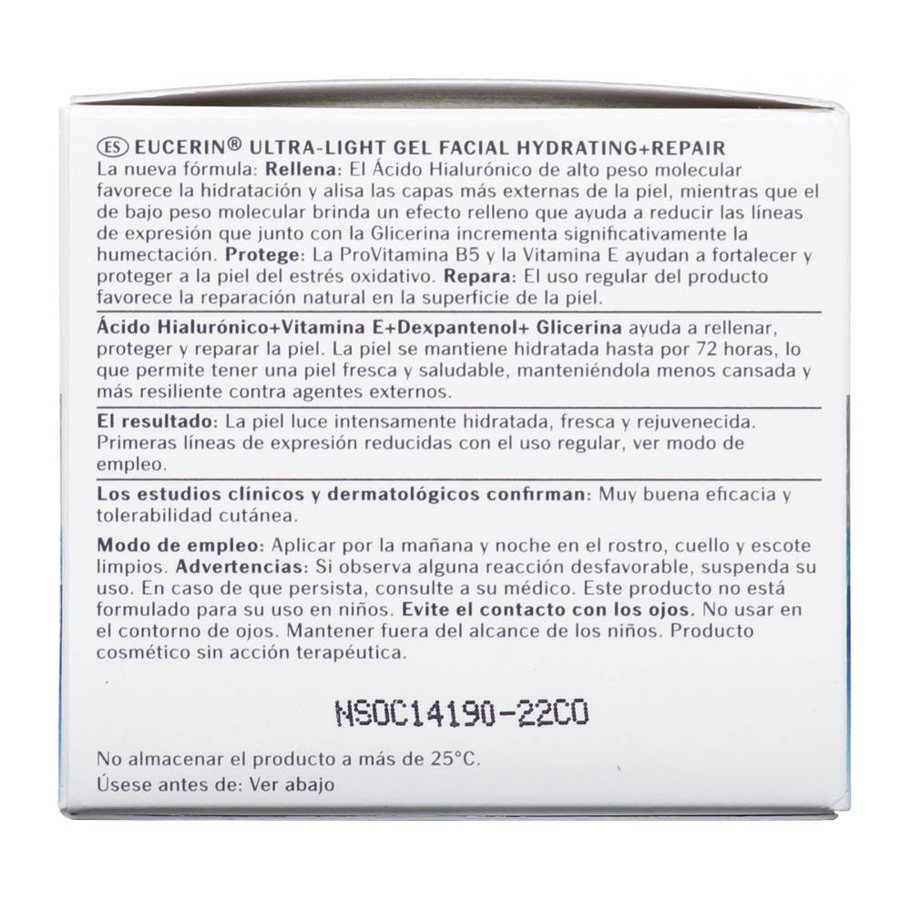 Gel Ultra Light Eucerin Hyaluron Filler 50 ml - Imagen 4