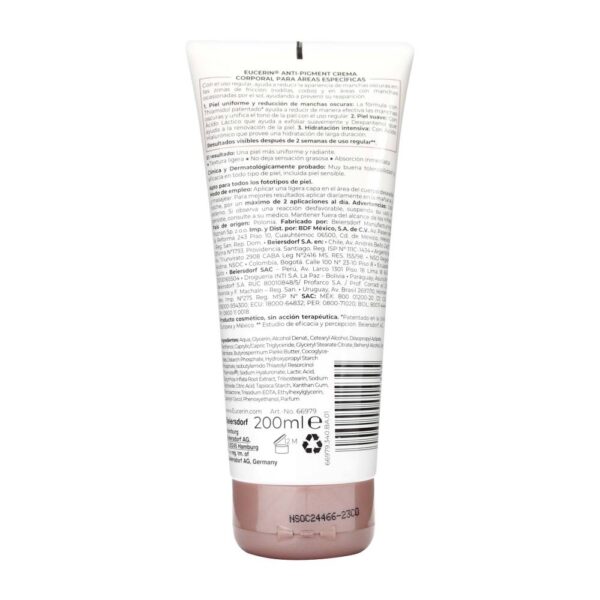 Crema Corporal Eucerin Anti Pigment 200 Ml - Imagen 2