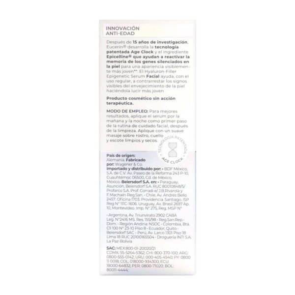 Serum Eucerin Hyaluron Filler Epigenetic 30 ml - Imagen 4