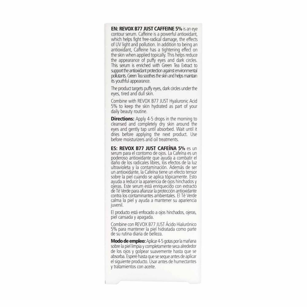 Serum Revox Contorno Ojos Cafeina 5% 30 ml - Imagen 4