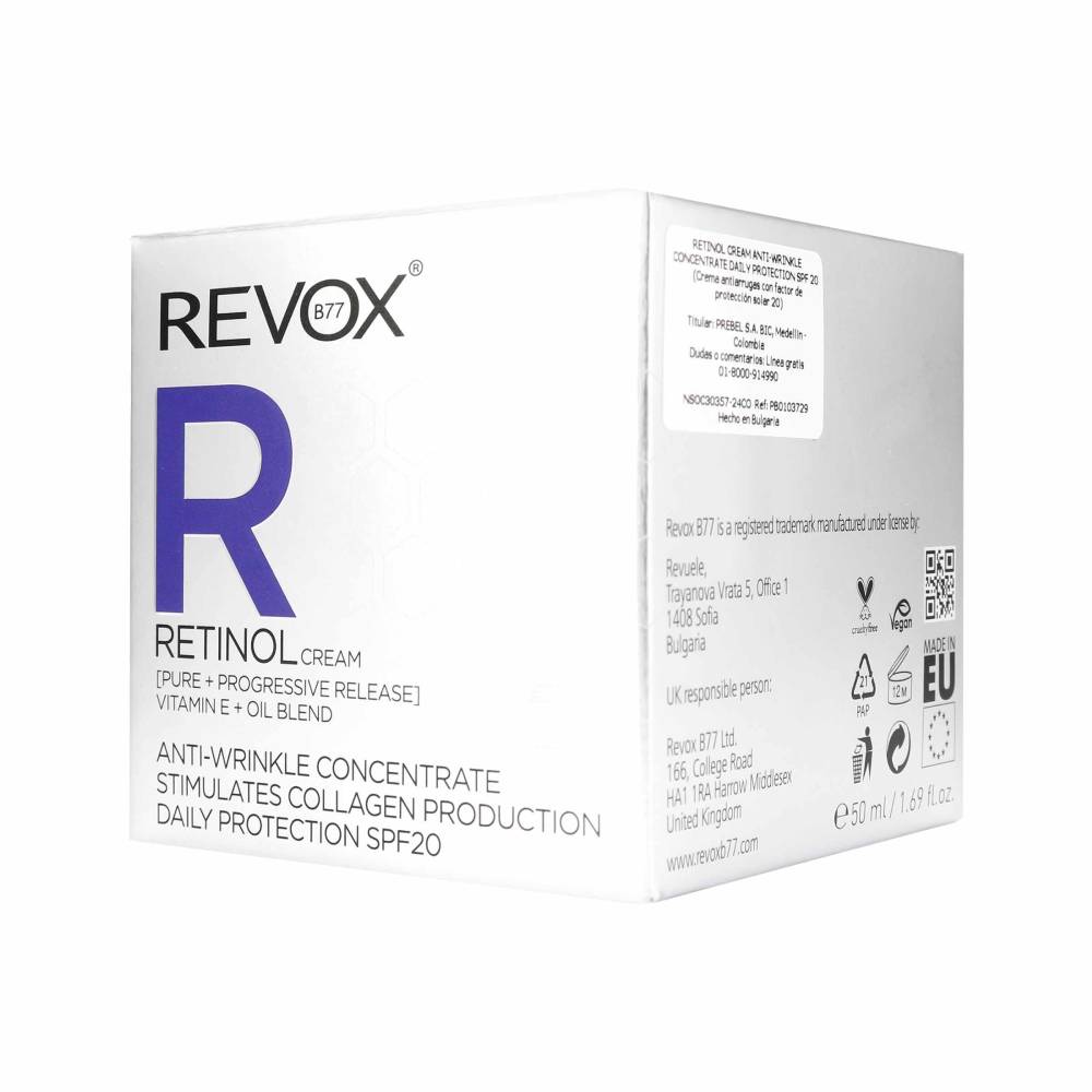 Crema Revox R Retinol Antiedad SPF 20 50 ml - Imagen 2