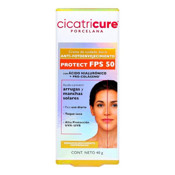 Crema Cicatricure Porcelana Protect Fps 50 40 g - Imagen 2