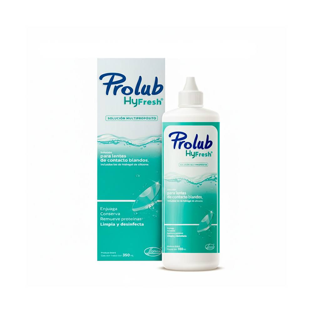 Solución Liquida Prolub Hyfresh Lentes De Contacto 350 Ml