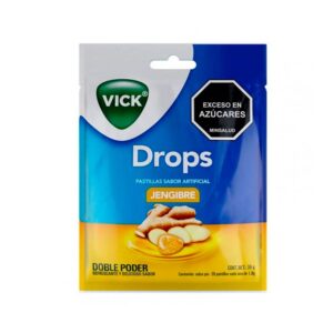 Vick Drops Jengibre 20 Pastillas 5 Sobres