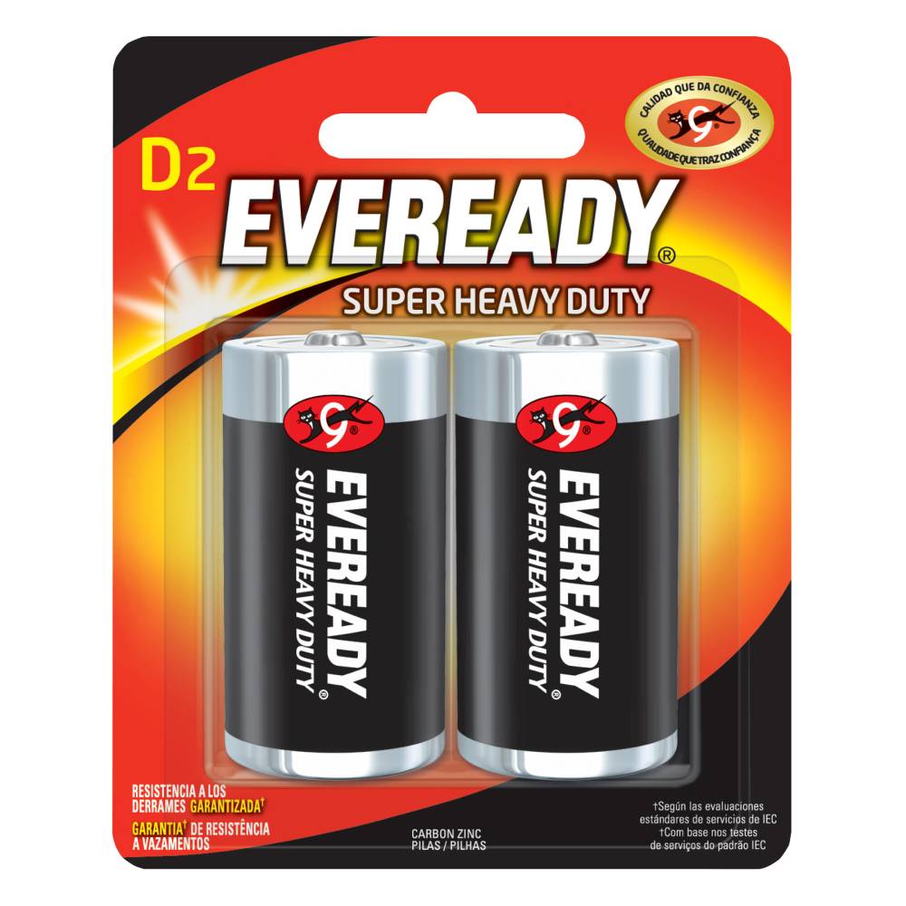 Pilas Eveready D Super Heavy Duty 2 Unidades