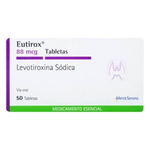 Eutirox 88 Mcg 50 Tabletas Levotiroxina Sodica
