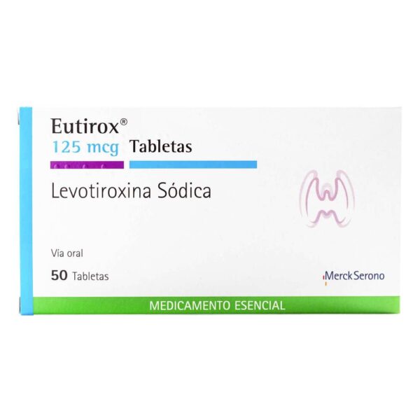 Eutirox 125 Mcg 50 Tabletas Levotiroxina Sodica