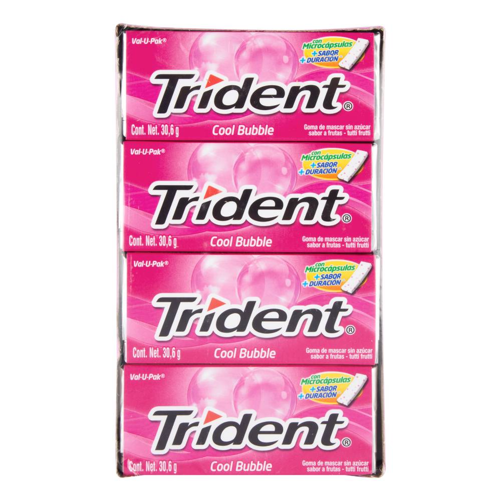 Chicles Trident Cool Bubble 12 Unidades - Imagen 3