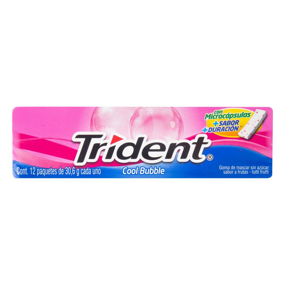 Chicles Trident Cool Bubble 12 Unidades - Imagen 4