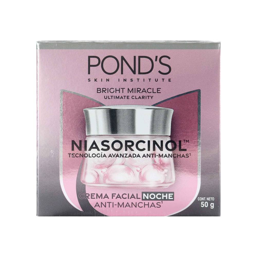 Crema Facial Ponds Noche Bright Miracle Anti Manchas 50 g