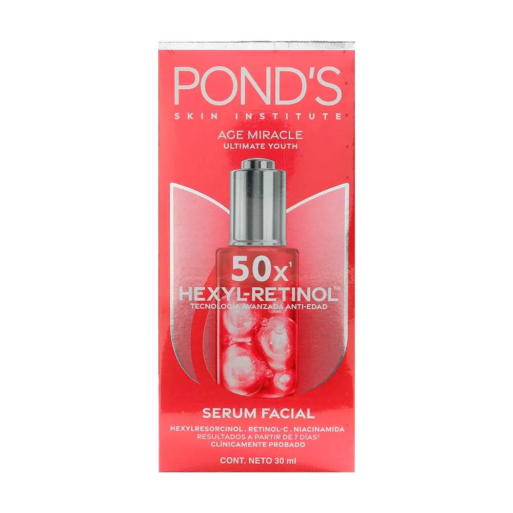 Serum Facial Ponds Age Miracle Hexyl RetInol Anti Edad 30 Ml