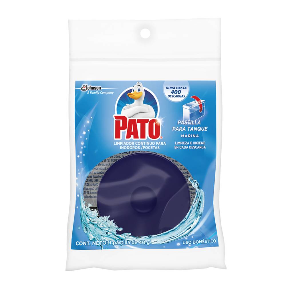 Pastilla Para Tanque Pato Bolsa Azul 40 g