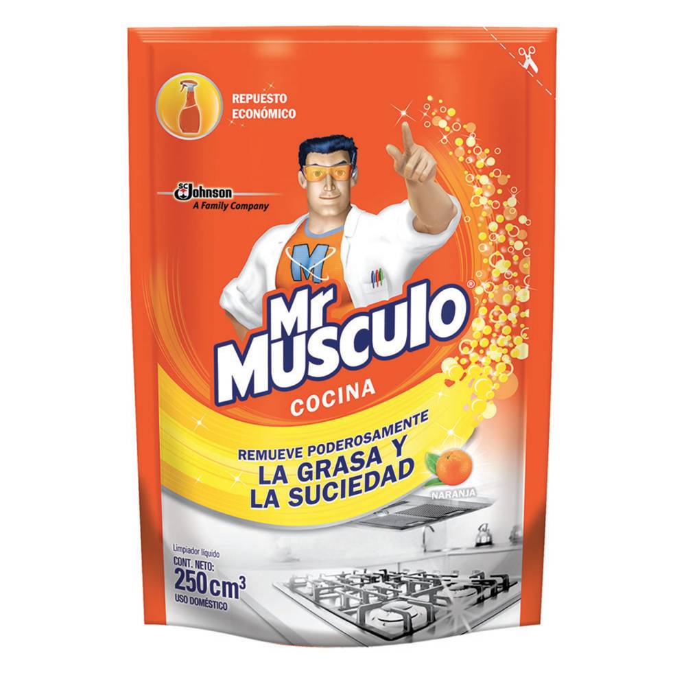 Mr Musculo Removedor de Grasa Cocina Naranja 250 ml