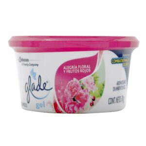 Ambientador Glade En Gel Alegria Floral y Frutos Rojos 70 g