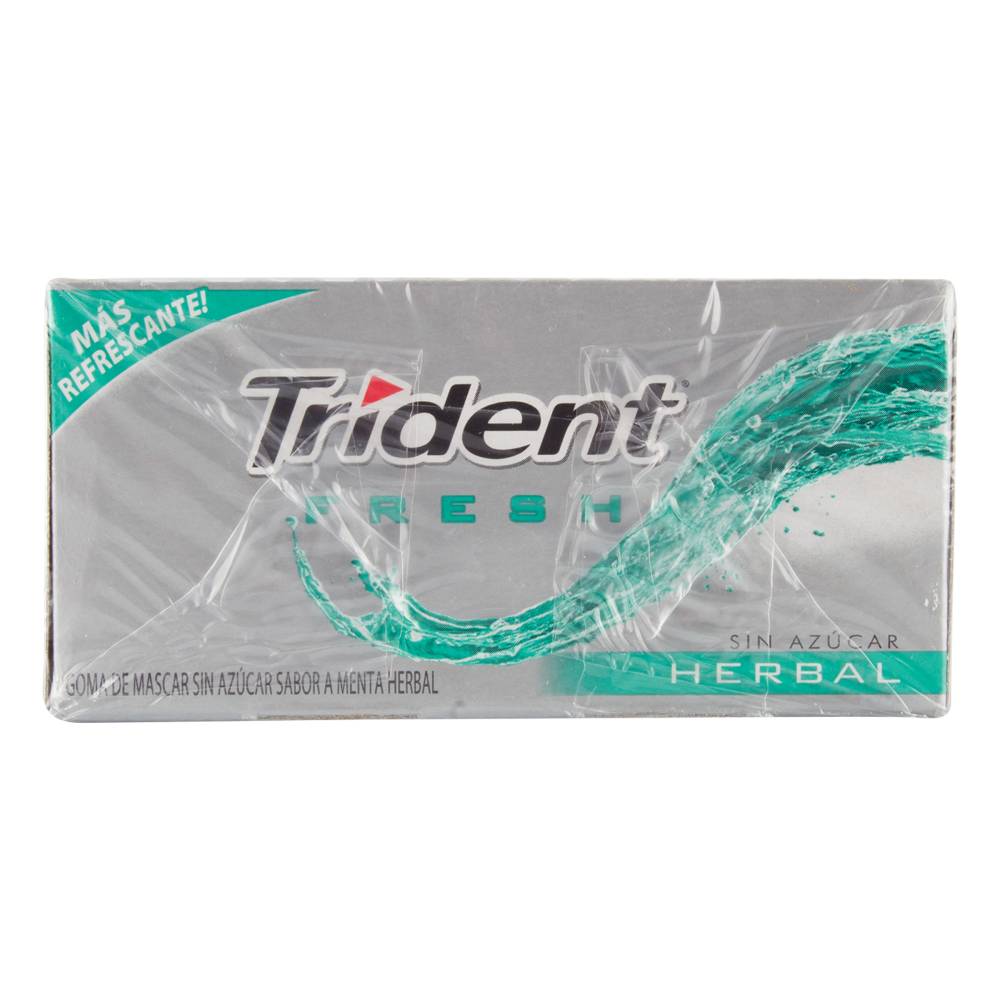 Chicles Trident Fresh Herbal Display 12 Unidades - Imagen 3