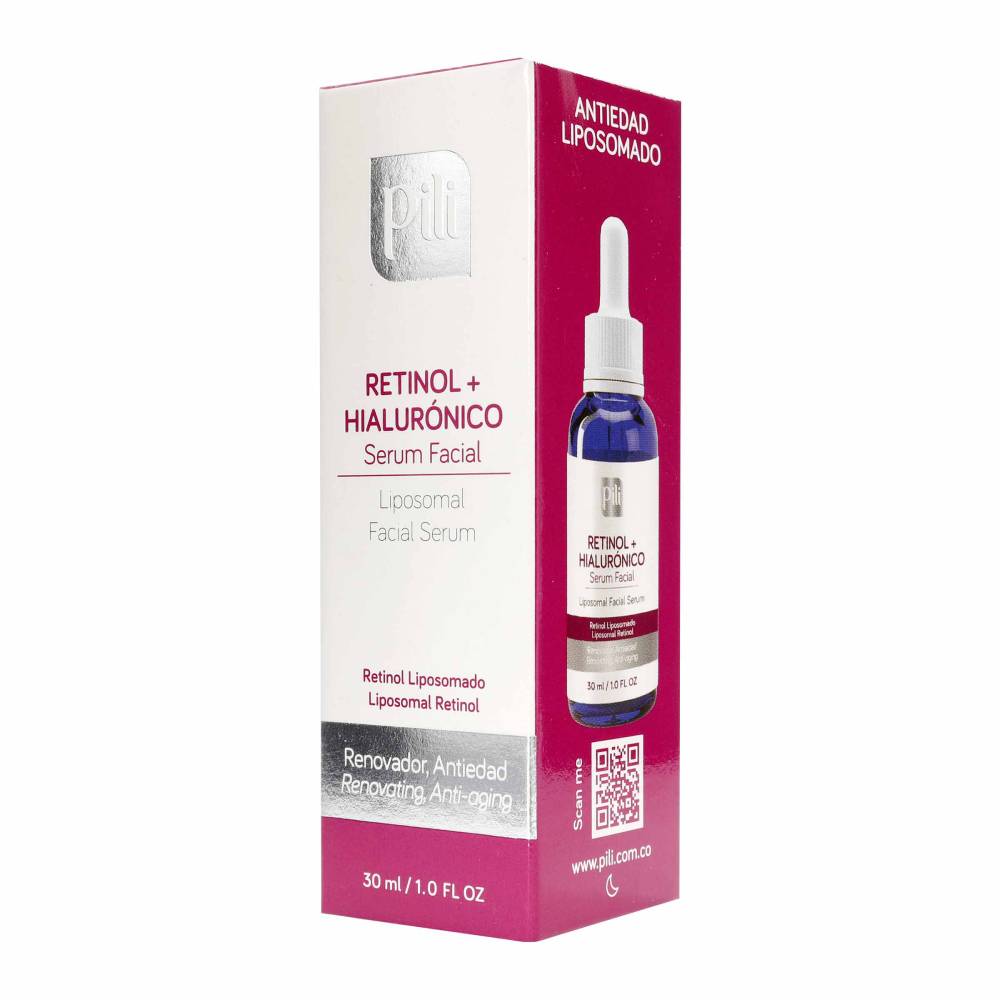 Serum Facial pili Anti Edad Retinol + Hialuronico 30 ml - Imagen 2
