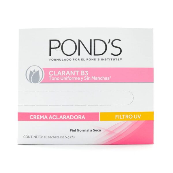 Crema Facial Aclaradora Ponds Clarant B3 10 Sobres