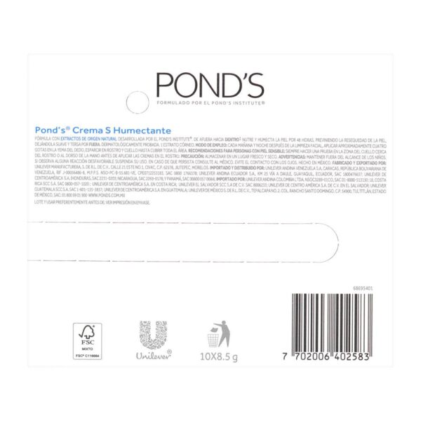 Crema Facial Humectante Ponds 10 Sobres - Imagen 3