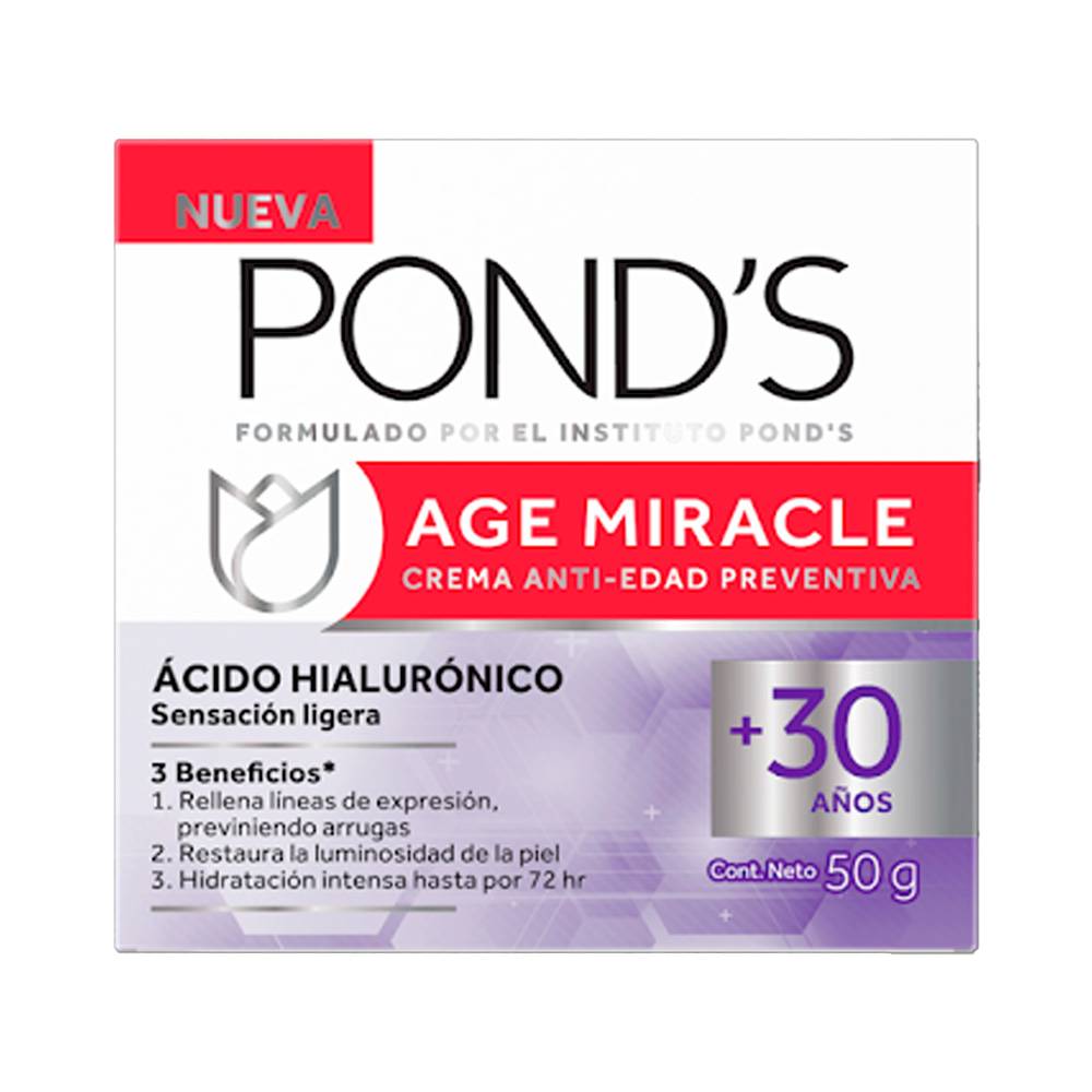 Crema Ponds Age Miracle Whip Primeros Signos 50 g