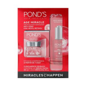 Crema Ponds Age Miracle Día 50 g y Serum Ponds 30 ml